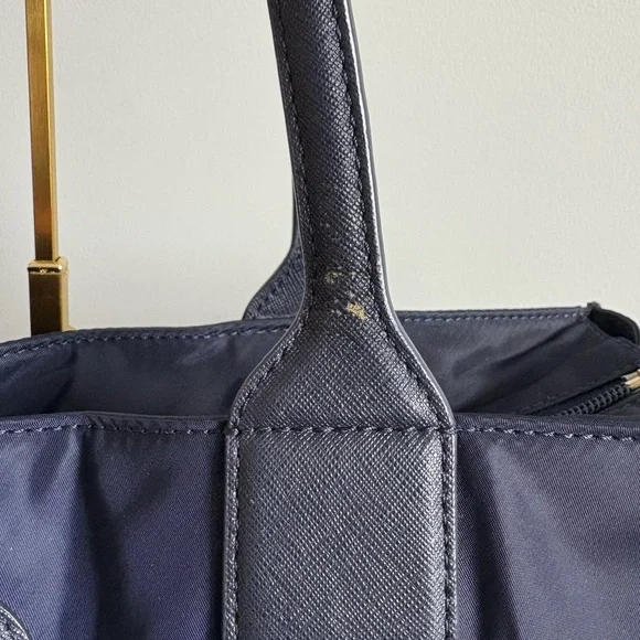Tory Burch Navy Nylon Tote Bag - Picture 3 of 12